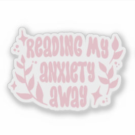 Mijn angst weg lezen  sticker