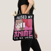 Mijn Anime Lover Japanse Manga Otaku Girl Tote Bag (Dichtbij)