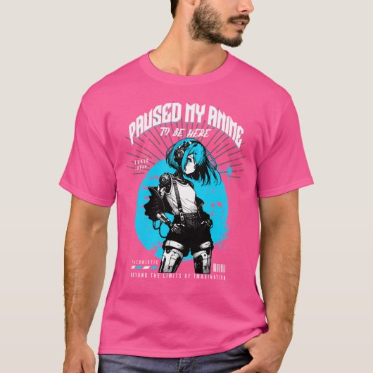 Mijn anime pauzeren t-shirt (Voorkant)