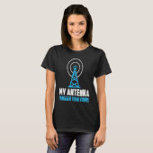 Mijn Antenne is groter dan de radioamateur van je  T-shirt (Voorkant volledig)