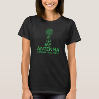 Mijn antenne is groter dan uw nachtelijke radiozen t-shirt