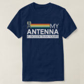 Mijn antenne is groter dan uw uurradio op t-shirt (Design voorkant)