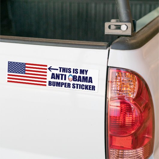 Mijn Anti-Obama Bumpersticker (Op Truck)