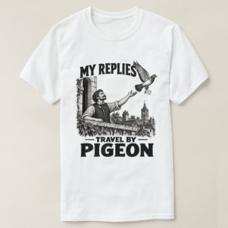 Mijn Antwoorden Reizen per Duif – Grappige Vintage T-shirt