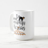 Mijn apen niet mijn Circus Koffiemok (Voorkant links)