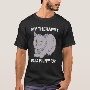 Mijn apotheker heeft een fluffy miau kat Kitten Ea T-shirt