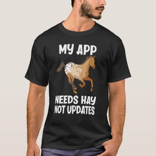 Mijn app heeft hooi nodig, geen updates Grappig Ap T-shirt (Voorkant)
