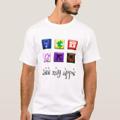 mijn apps kussen t-shirt (Voorkant)