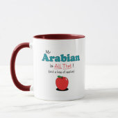 Mijn Arabisch is alles. Funny Horse Mok (Links)