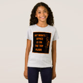 Mijn arborismum's kantoor staat op de bovenste ver t-shirt (Voorkant volledig)