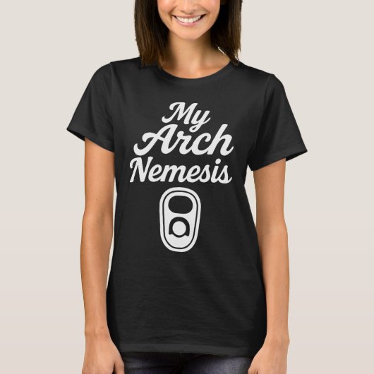 Mijn arch-vijand Grappig Schatjager-ontwerp T-shirt (Voorkant)