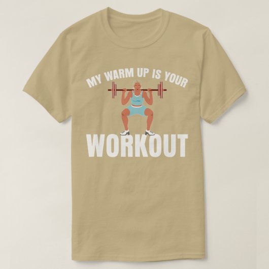 Mijn arm omhoog is je werkout Sarcastic Fitness Mo T-shirt (Design voorkant)