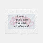 Mijn armen zijn vol fleece deken (Voorkant (Horizontaal))