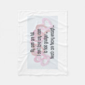 Mijn armen zijn vol fleece deken (Voorkant)