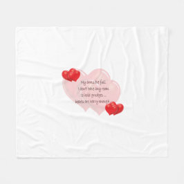 Mijn armen zijn vol fleece deken