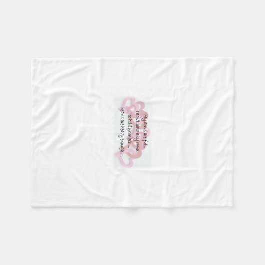 Mijn armen zijn vol fleece deken (Voorkant (Horizontaal))