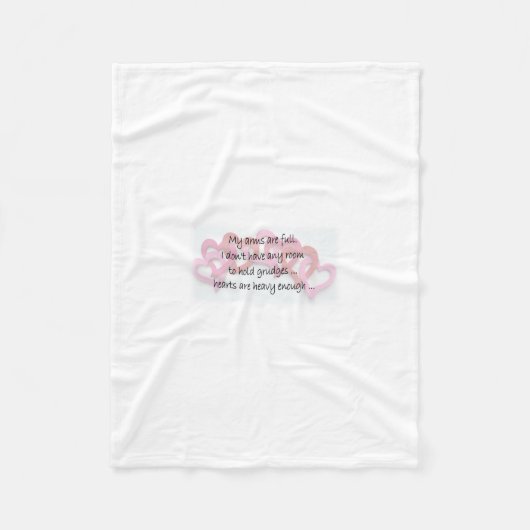 Mijn armen zijn vol fleece deken (Voorkant)