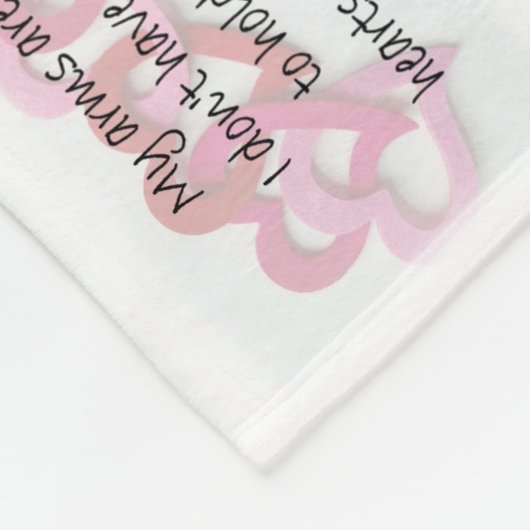 Mijn armen zijn vol fleece deken (Hoek)