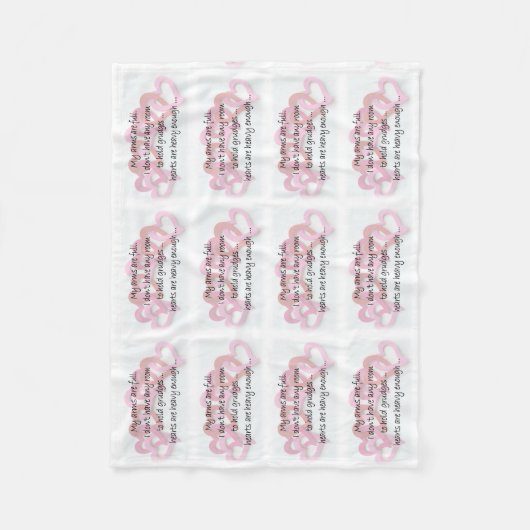 Mijn armen zijn vol fleece deken (Voorkant)