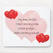 Mijn armen zijn vol muismat (Voorkant)