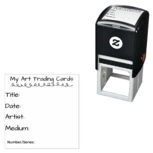 Mijn Art Trading Cards Zelfinkende Rubber Stempel