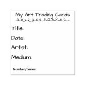 Mijn Art Trading Cards Zelfinkende Rubber Stempel (Design)