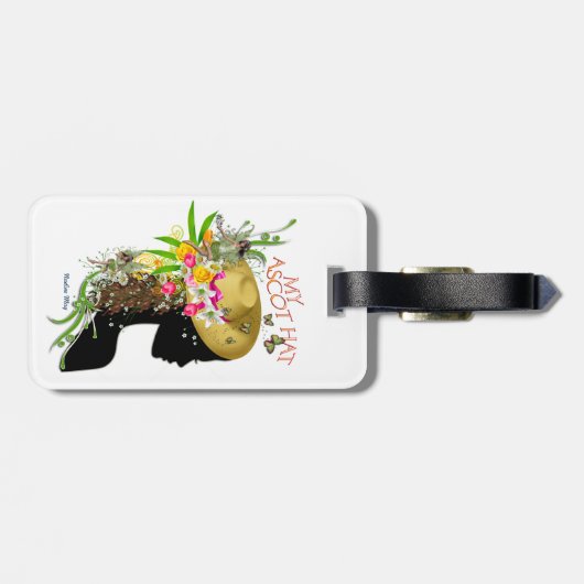 Mijn Ascot Pet Bagagelabel (Achterkant horizontaal)