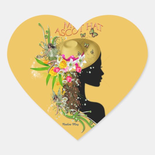 Mijn Ascot Pet Hart Sticker (Voorkant)