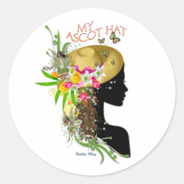 Mijn Ascot Pet Melamine Ronde Sticker