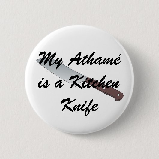 Mijn Athamé is een Keukennife Ronde Button 5,7 Cm (Voorkant)