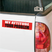 Mijn Attitude Bumpersticker (Op Truck)