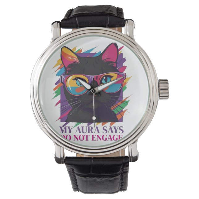 Mijn Aura zegt Kijk  Horloge (Voorkant)