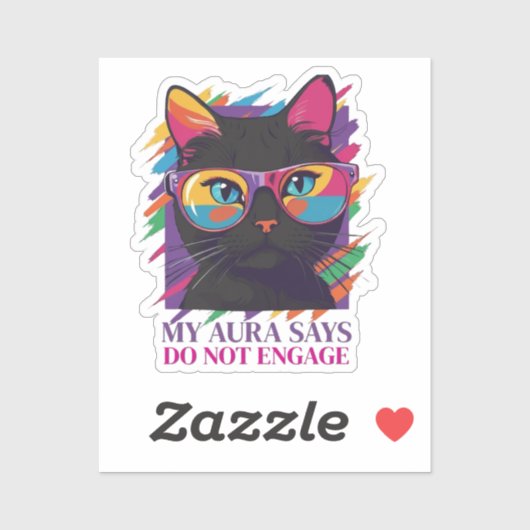 Mijn Aura Zegt Sticker (Vel)