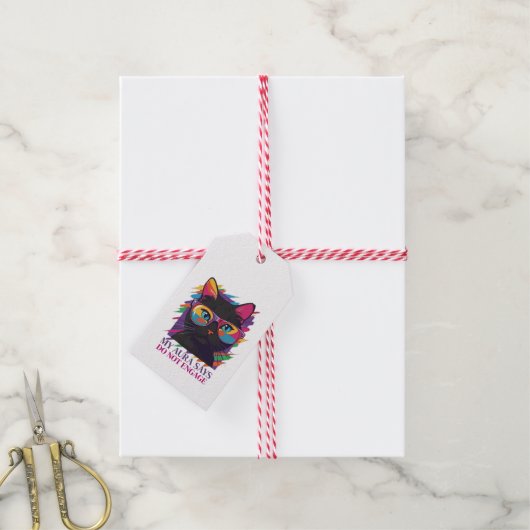 Mijn Aura Zegt Sticker Cadeaulabel (Met Touw)
