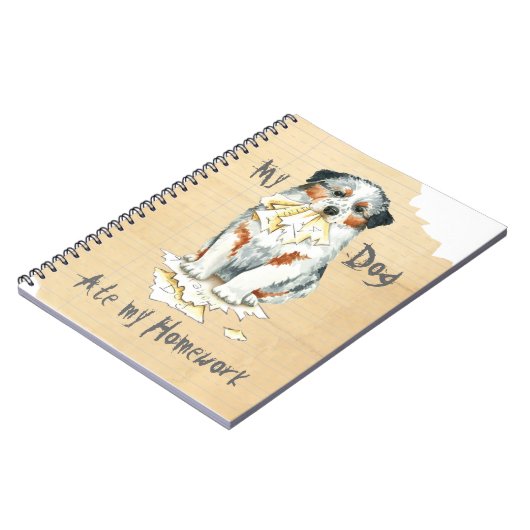 Mijn Aussie Ate Mijn thuiswerk Notitieboek (Linkerzijde)