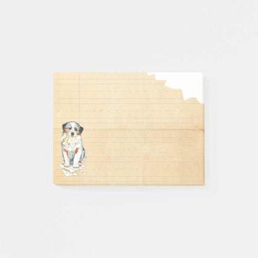 Mijn Aussie Ate Mijn thuiswerk Post-it® Notes (Voorkant)