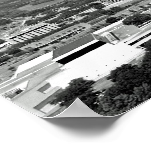 Mijn Austin Skyline BW Poster (Hoek)