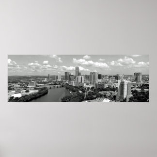 Mijn Austin Skyline BW Poster