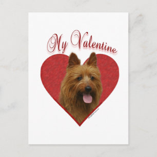 Mijn Australian Terrier Valentijn Feestdagenkaart