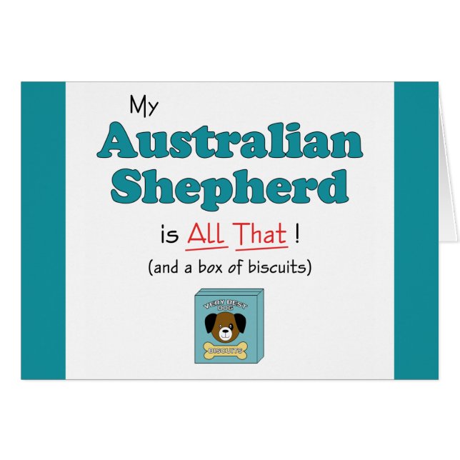 Mijn Australische herder is dat alles! (Voorkant Horizontaal)