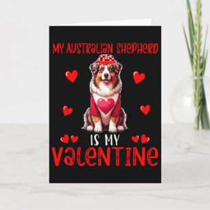 Mijn Australische Herder Is Mijn Valentijnshartjes Kaart