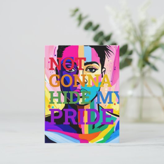 Mijn authenticiteit omarmen briefkaart (Staand voorkant)