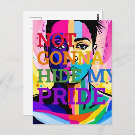 Mijn authenticiteit omarmen briefkaart (Voorkant / Achterkant)