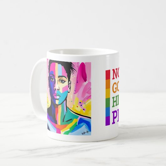 Mijn authenticiteit omarmen koffiemok (Voorkant links)