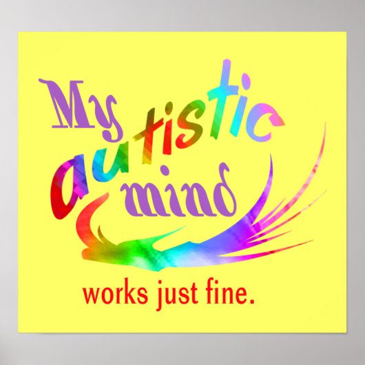 Mijn Autistisch Poster (Voorkant)