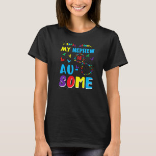 Mijn autistische Nephew Geweldige Autisme Awarenes T-shirt