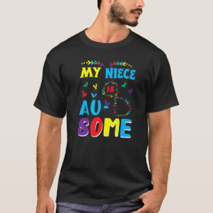 Mijn autistische nicht Geweldig Autisme Acceptatie T-shirt