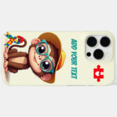 Mijn Autistische schattige Lil Monkey Case-Mate iPhone Case (Achterkant (horizontaal))