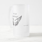 Mijn auto heeft vleugels! matglas bierpul (Voorkant links)