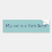 Mijn auto is een Yarn Barn. Bumpersticker (Voorkant)
